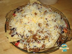 Homemade Nachos - Meat and Cheese