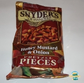 Snyder\'s - Honey Mustard and Onion pretzel pieces - Bag - Front