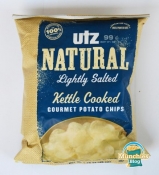 Utz - Natural Lightly Salted Kettle Cooked Gourmet Potato Chips - Bag - Front