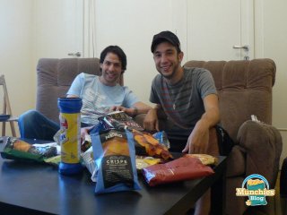 Roy & David after the first round of munchies reviews