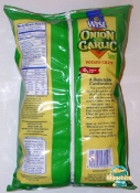 Wise Onion and Garlic Potato Chips Bag - Back